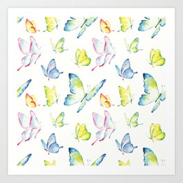 264x264 Watercolor Butterfly Art Prints Society6 - Watercolor Butterfly Art