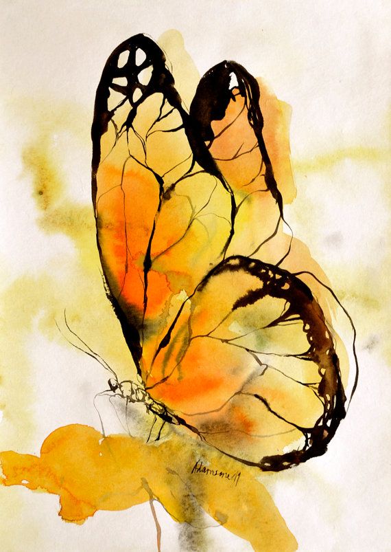 570x803 Happiness Is Like A Butterfly The More You Chase It, The More It - Watercolor Butterfly Images