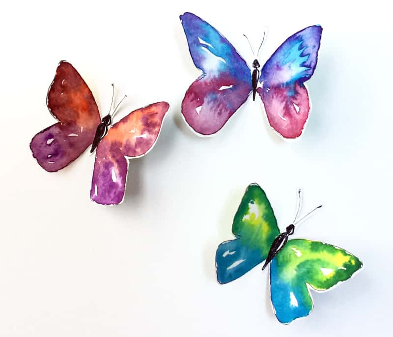 800x686 How To Watercolor Paint A Butterfly Pretty Prudent - Watercolor Butterfly Images