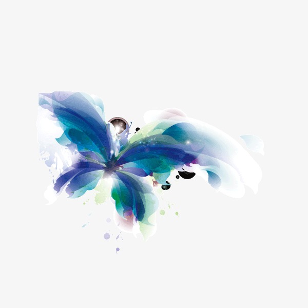 600x600 Decorative Pattern,watercolor,butterfly, Decorative Pattern - Watercolor Butterfly Png