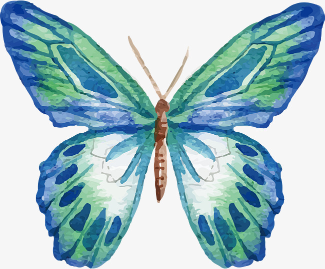 650x539 Pattern Watercolor Butterfly, Butterfly, Pattern, Watercolor Png - Watercolor Butterfly Png