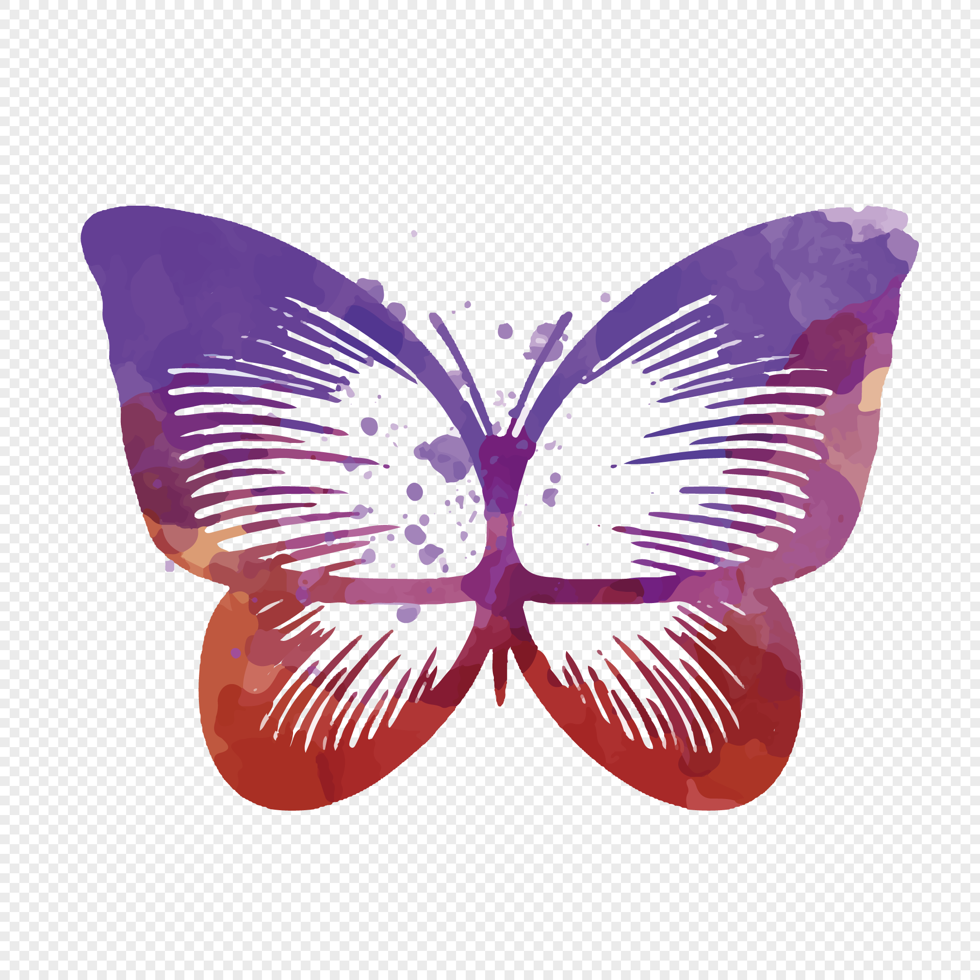 2020x2020 Abstract Watercolor Butterfly Png Image Picture Free Download - Watercolor Butterfly Png