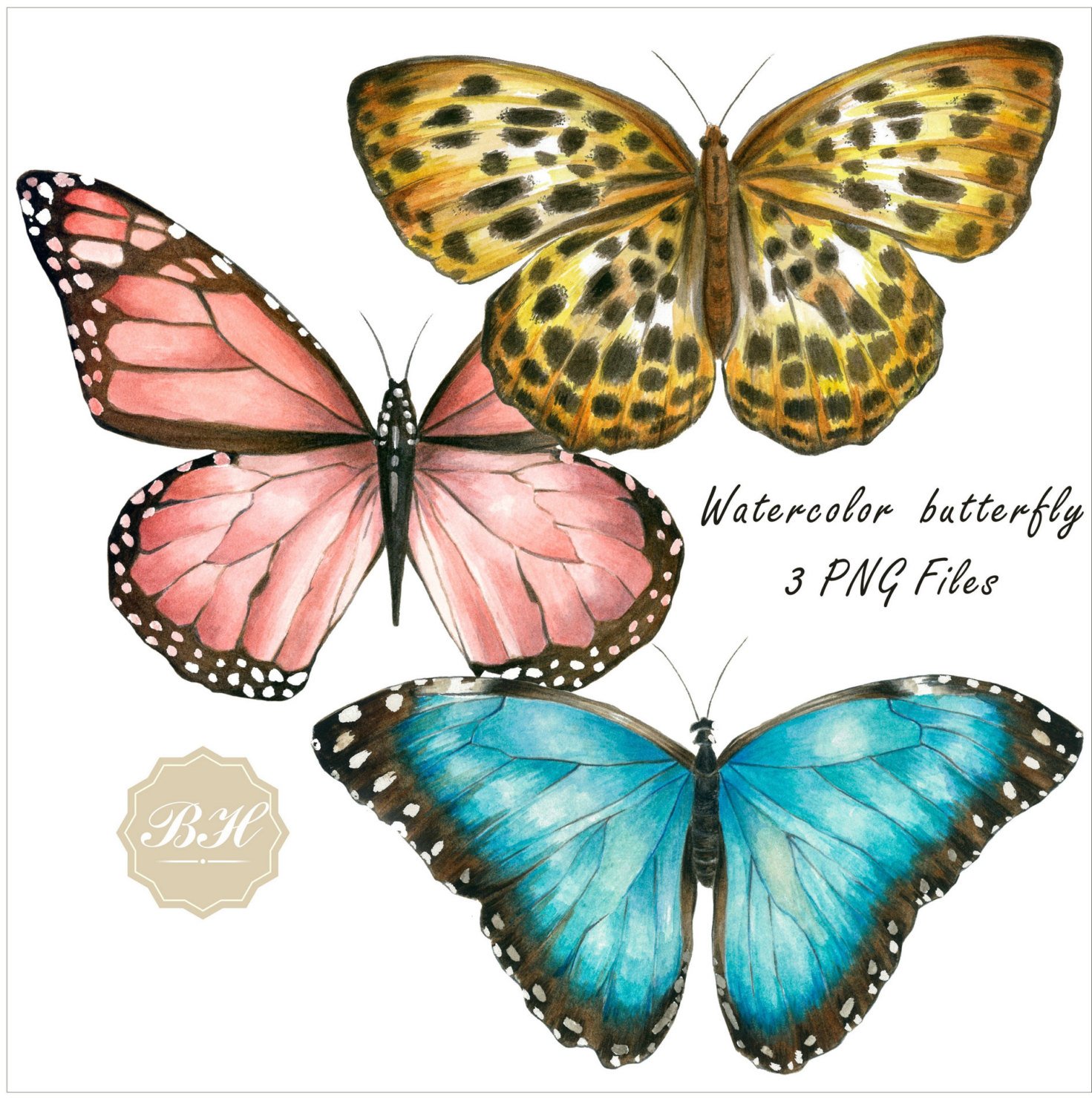 1471x1500 Watercolor Butterfly Clipart Butterfiles Clip Art Watercolor Etsy - Watercolor Butterfly Png