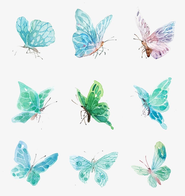 650x687 Watercolor Butterfly Png, Vectors, Psd, And Clipart For Free - Watercolor Butterfly Png