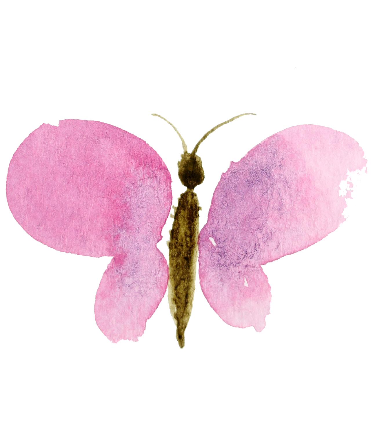 1294x1481 Watercolor Clip Art Transparent Stock Png - Watercolor Butterfly Png