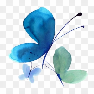 300x300 Butterfly Watercolour Flowers Watercolor Painting Ink - Watercolor Butterfly Png