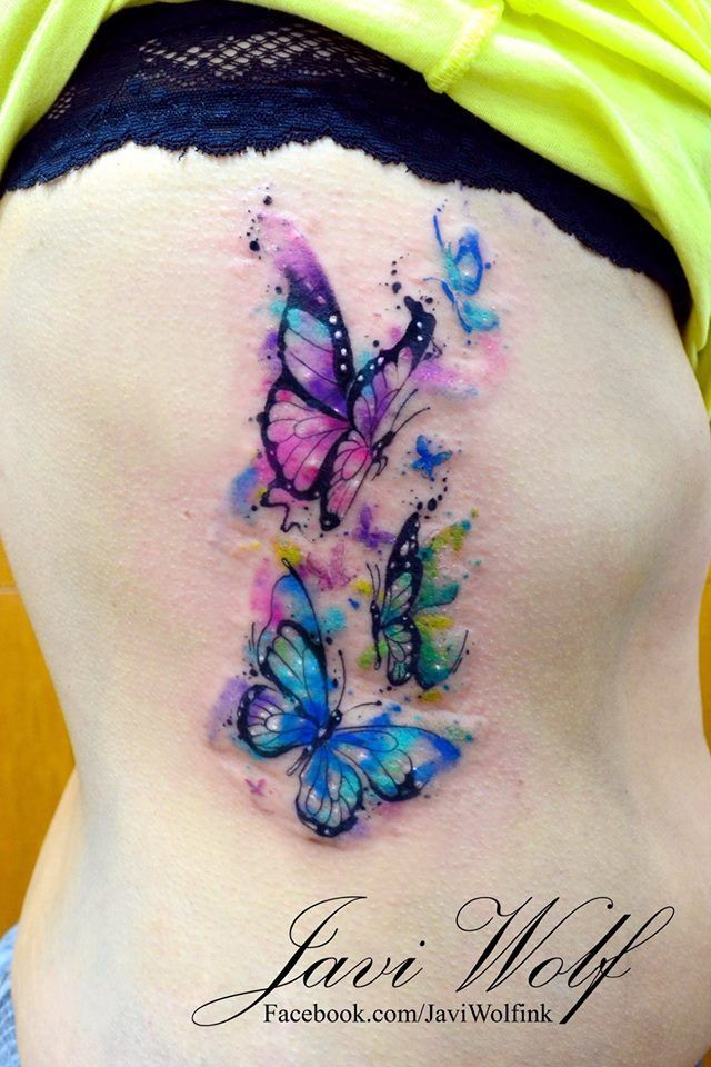 640x960 Pin By Wanda Holloway On Tattoos Butterfly, Number - Watercolor Butterfly Tattoo