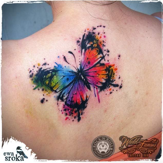 635x635 35 Breathtaking Butterfly Tattoo Designs For Women Watercolor - Watercolor Butterfly Tattoo