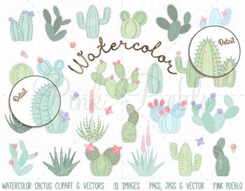 350x274 Watercolor Cactus Clipart, Cactus Clip Art, Watercolor Succulent - Watercolor Cactus Clipart