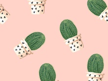 220x165 Watercolor Cactus Vector [Ai] - Watercolor Cactus Vector
