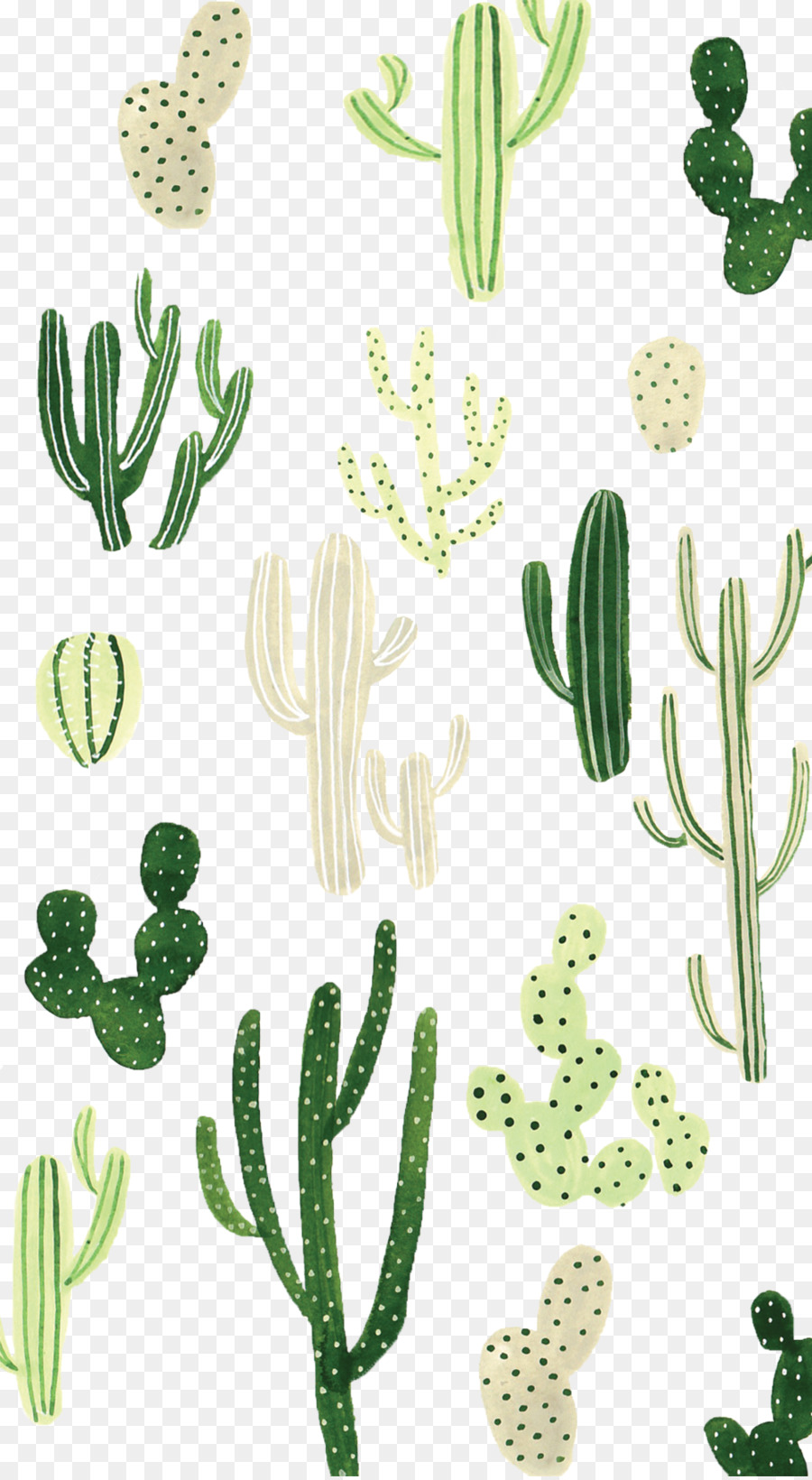 900x1640 Desktop Wallpaper Cactaceae Iphone Wallpaper - Watercolor Cactus Wallpaper