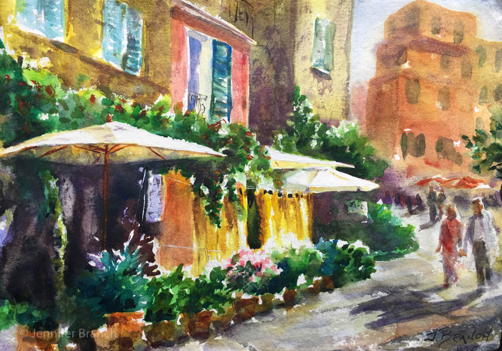 1000x699 Italian Cafe Painting Tutorial Watercolor Painting Tutorial - Watercolor Cafe