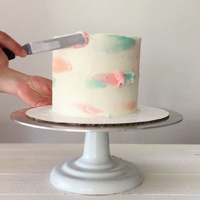 640x640 Watercolor Cake Recipe - Watercolor Cake