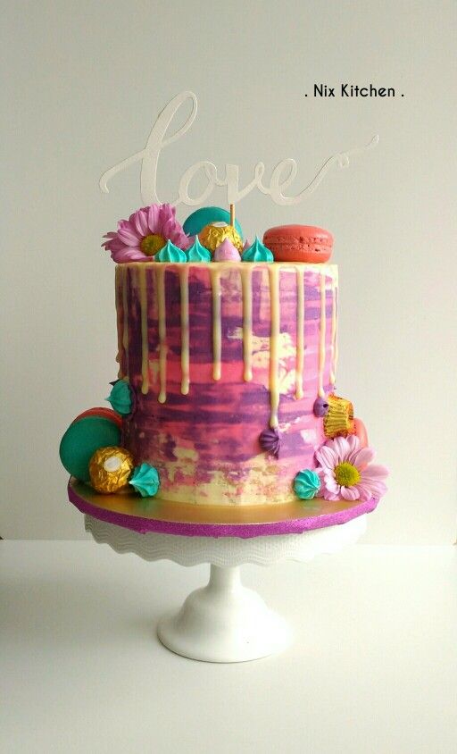 512x844 How To Make A Watercolor Cake Video Cake Tutorials And Watercolor - Watercolor Cake Decorating