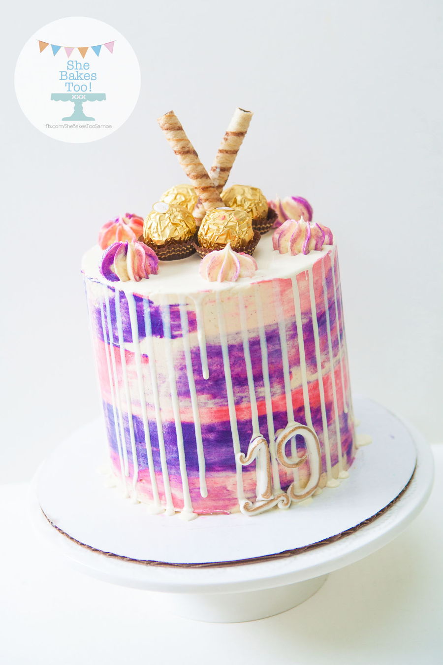 900x1350 Watercolor Buttercream - Watercolor Cake Decorating