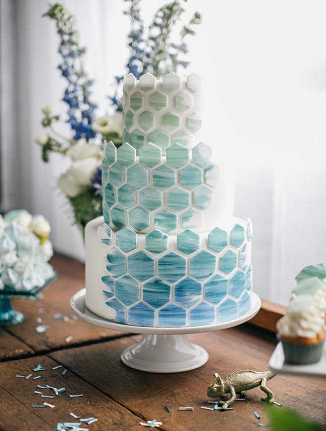 645x853 22 Watercolor Cakes Almost Too Pretty To Eat Brit + Co - Watercolor Cake Decorating
