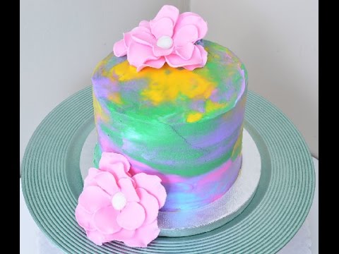 480x360 Watercolor Cake - Watercolor Cake Decorating