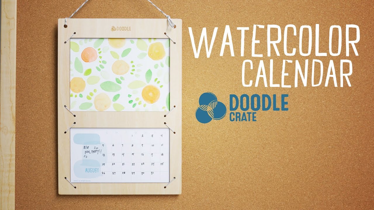 1280x720 Paint A Watercolor Calendar - Watercolor Calendar