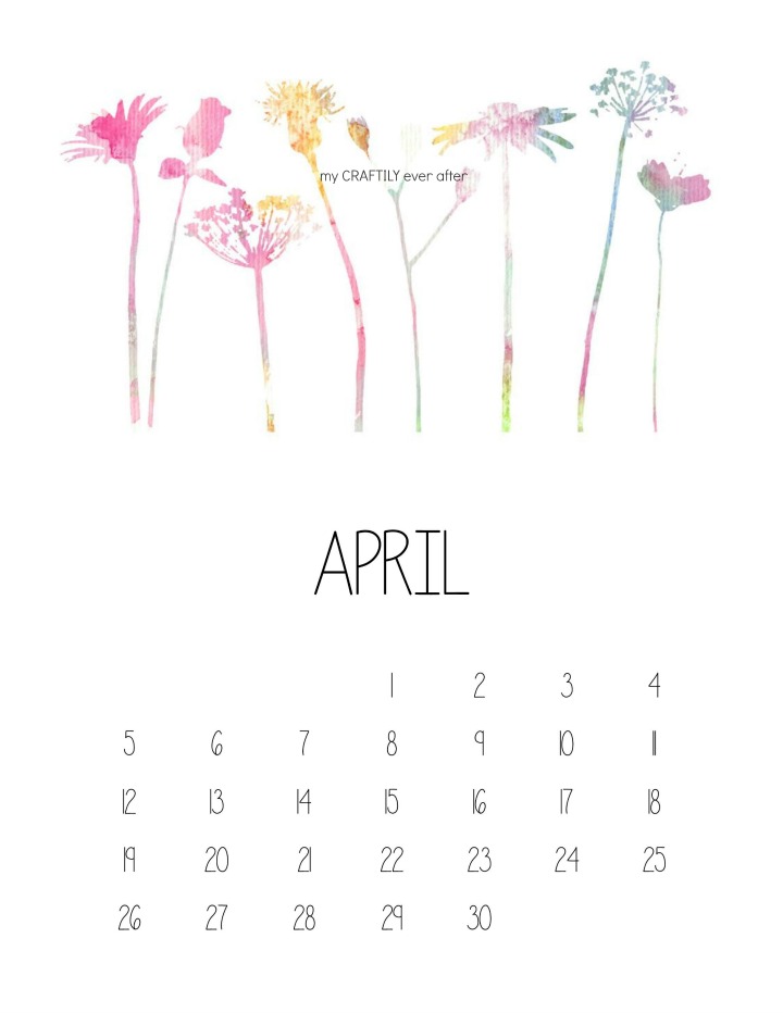 720x932 Watercolor Printable Calendar - Watercolor Calendar