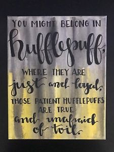 225x300 Harry Potter Houses Watercolor Calligraphy Canvas - Watercolor Calligraphy