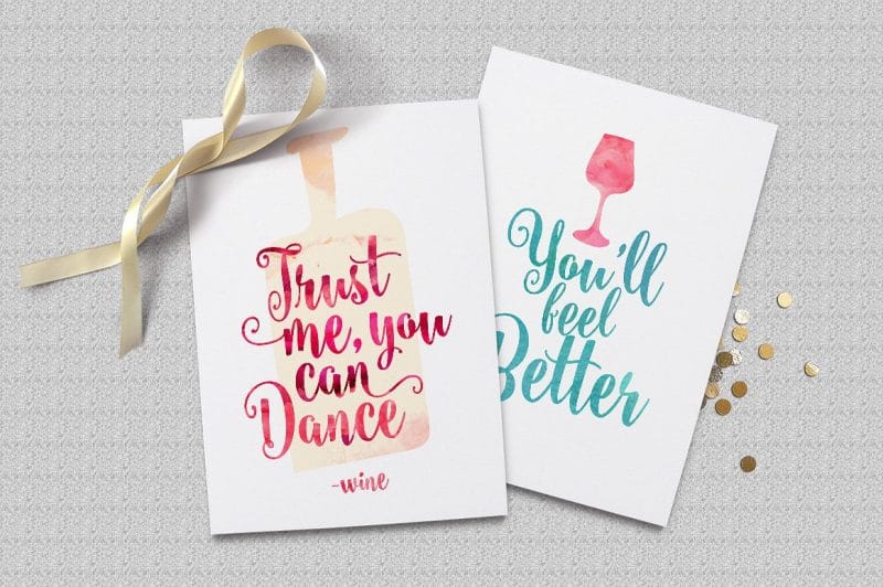 Watercolor Calligraphy Font