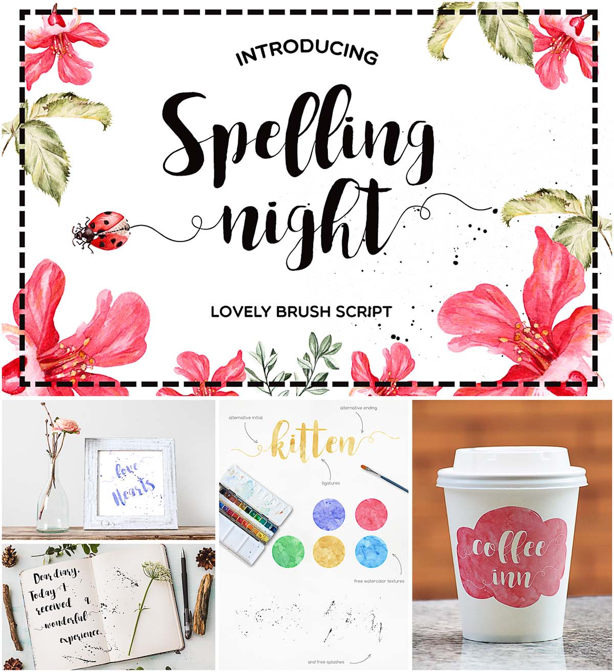 1200x1314 Spelling Night Calligraphy Font Free Download - Watercolor Calligraphy Font