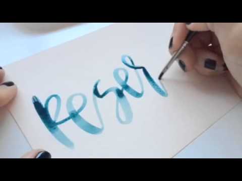 480x360 Watercolor Calligraphy 002 A Fabulous Fete - Watercolor Calligraphy Font