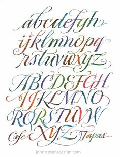 236x309 533 Best Font Alphabets Images In 2018 Calligraphy - Watercolor Calligraphy Font