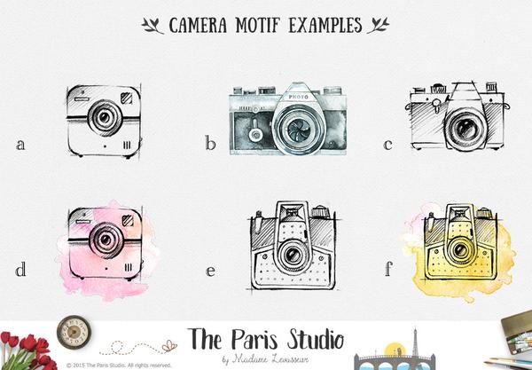 600x417 Watercolor Camera Logo Pay As You Go Custom Logo Design By The - Watercolor Camera