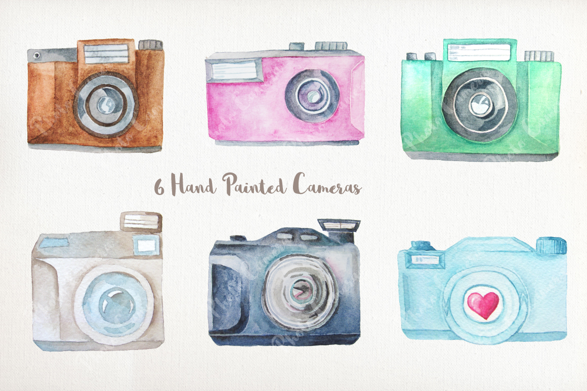 1160x772 Watercolor Cameras Clip Art - Watercolor Camera