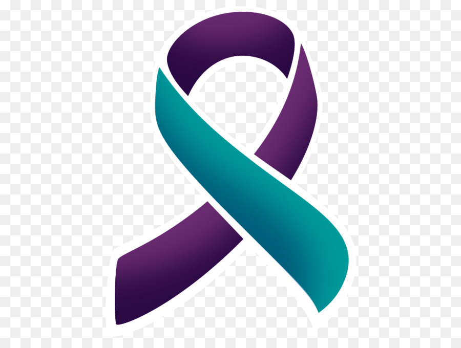 900x680 Awareness Ribbon Suicide Prevention Decal - Watercolor Cancer Ribbon