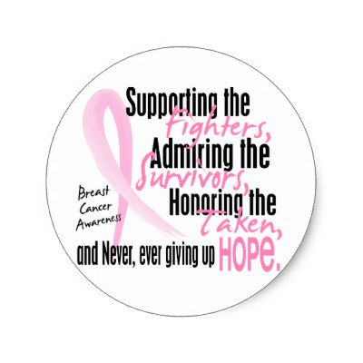 400x400 Breast Cancer Watercolor Ribbon Stickers Or Tags - Watercolor Cancer Ribbon