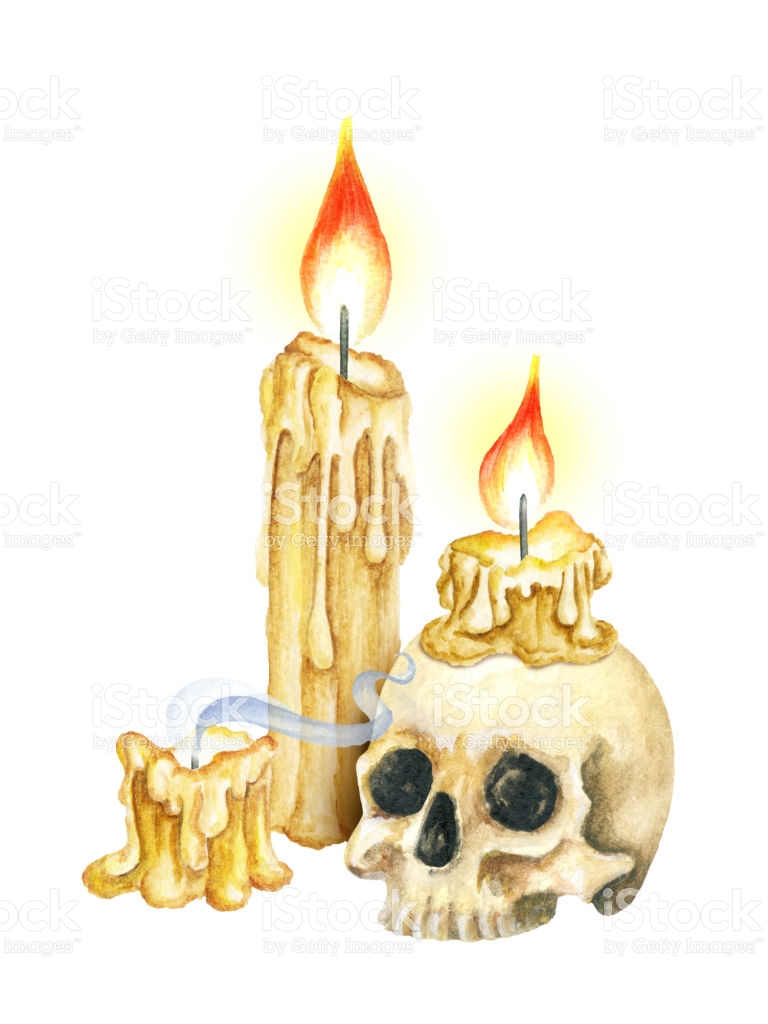 768x1024 Clipart Candle Watercolor - Watercolor Candle