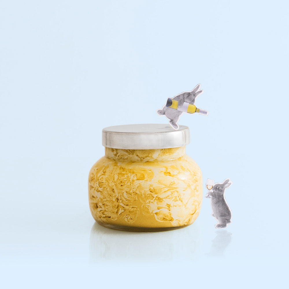 1000x1000 Aloha Orchid Watercolor Petite Jar Capri Blue - Watercolor Candle