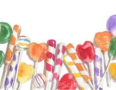 236x183 44 Best Watercolor Candy Still Life Images Drawing - Watercolor Candy