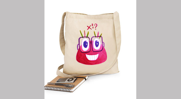 700x384 Geek Watercolor Candy Love Math Bag - Watercolor Candy