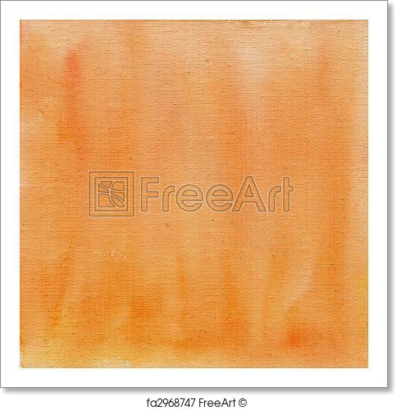 561x581 Free Art Print Of Peach Color Watercolor Abstract With Canvas - Watercolor Canvas Texture