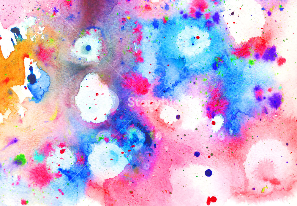 1000x695 Artistic Colorful Watercolor Background With Abstract Paint - Watercolor Canvas Texture