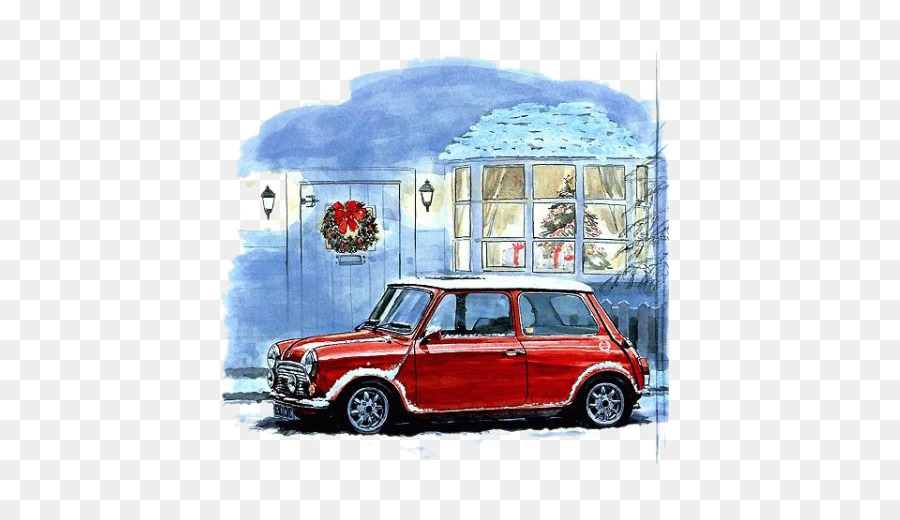 900x520 Mini Cooper Car Sport Utility Vehicle Automotive Design Watercolor - Watercolor Car Painting