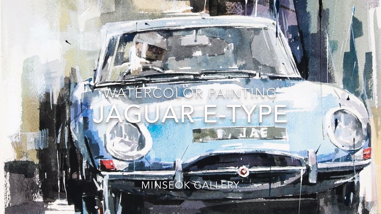 1280x720 Speed Painting Kangcar] Watercolor Painting At Full Speed No.14 - Watercolor Car Painting