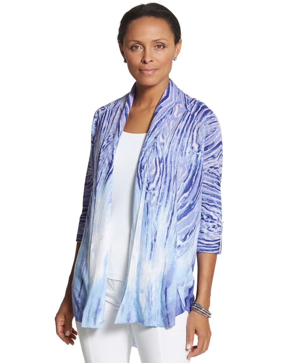 1000x1250 Kelli Watercolor Zebra Print Cardigan - Watercolor Cardigan