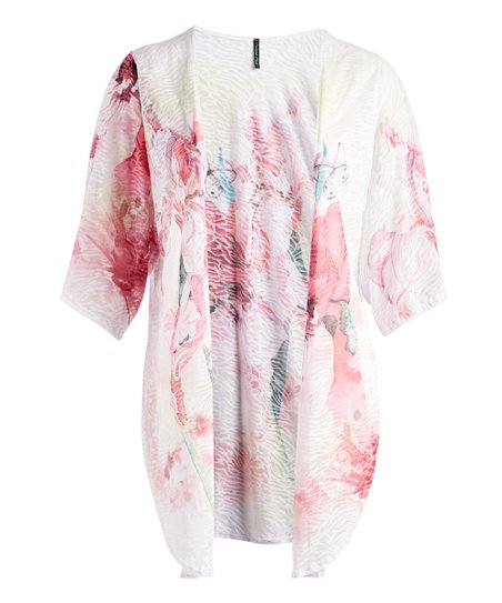 452x543 Poliana Plus Iris Watercolor Open Cardigan - Watercolor Cardigan