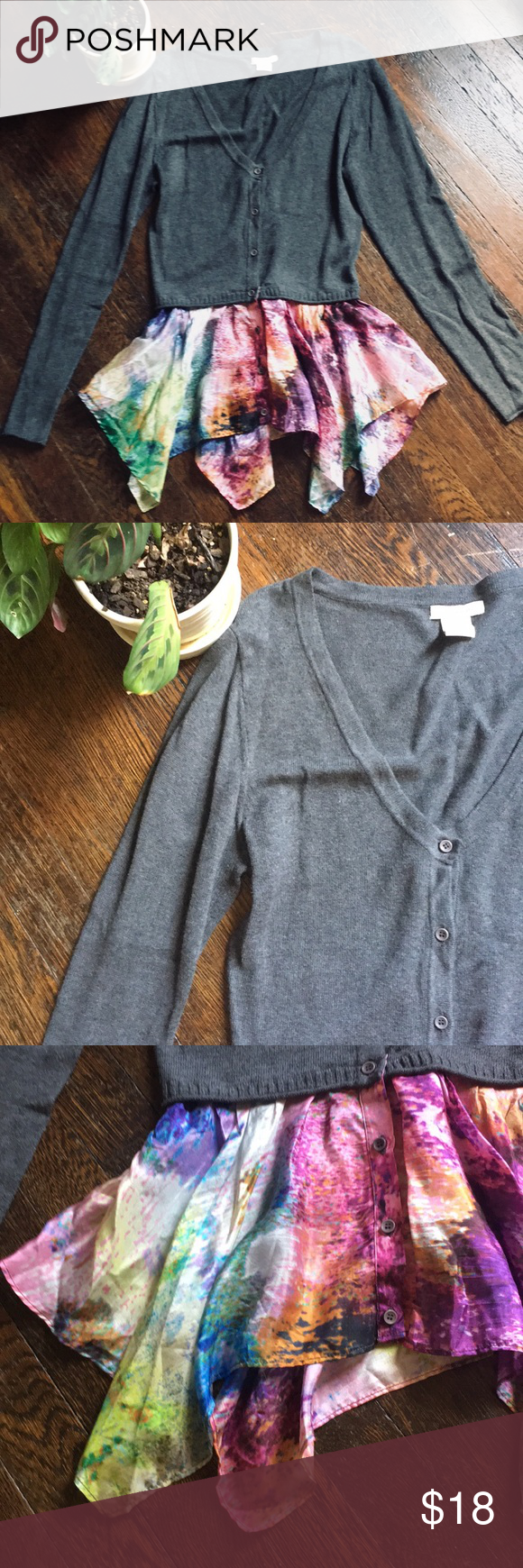 580x1740 Sundance Watercolor Cardigan Silk, Shapes And Conditioning - Watercolor Cardigan