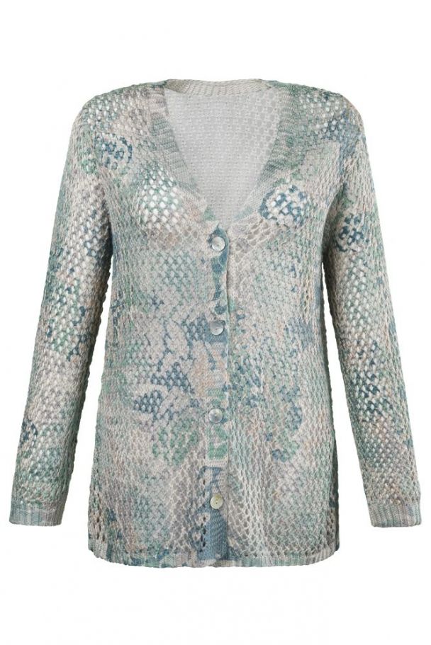 608x911 Ulla Popken Bulgaria Watercolor Cardigan Sweater - Watercolor Cardigan