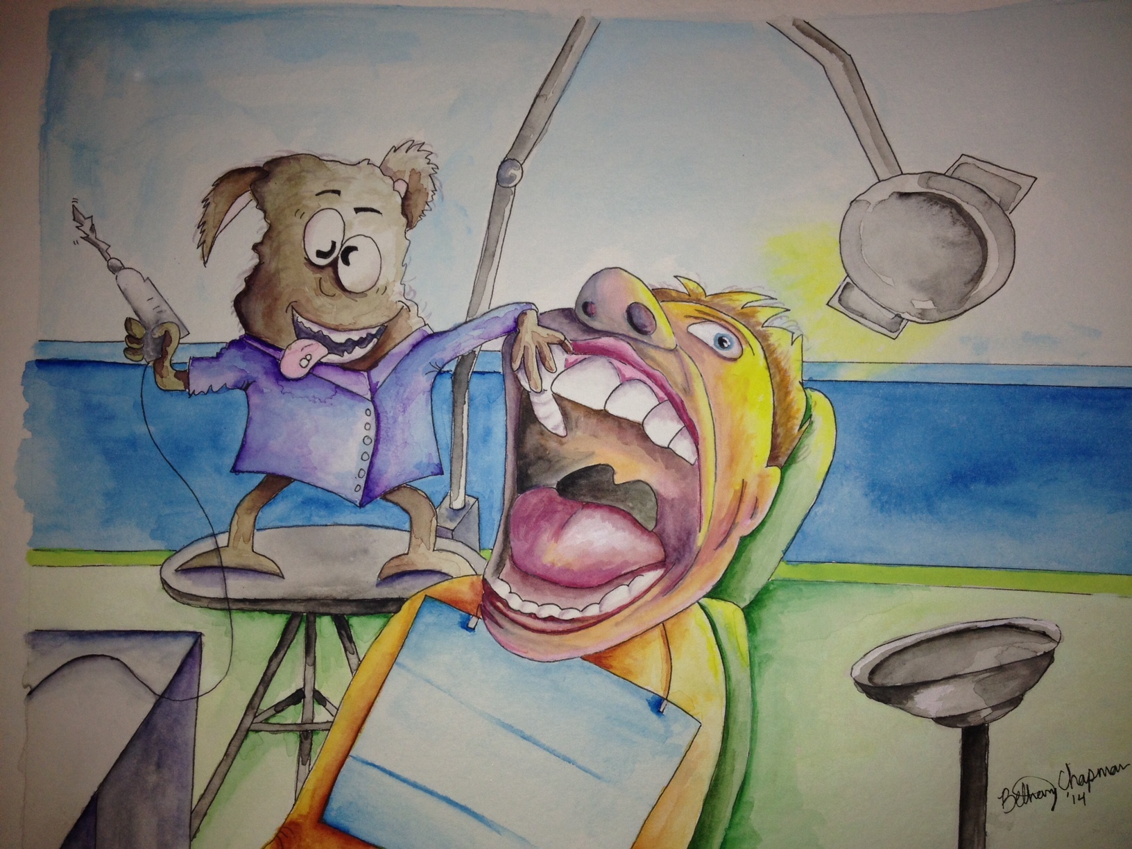 1632x1224 Design A Cartoon Animal Watercolor Fuzzy Dragon - Watercolor Cartoon