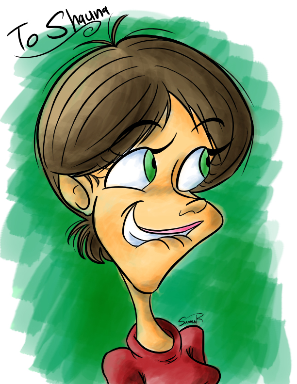 612x792 Watercolor Cartoon Shauna By Happydoodle - Watercolor Cartoon