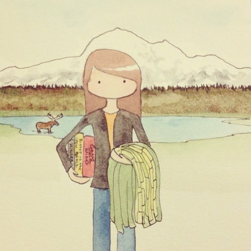 500x500 Mountmckinley - Watercolor Cartoon