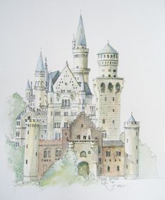 236x285 58 Best {Wish List} Images Watercolour, Cool Ideas - Watercolor Castle