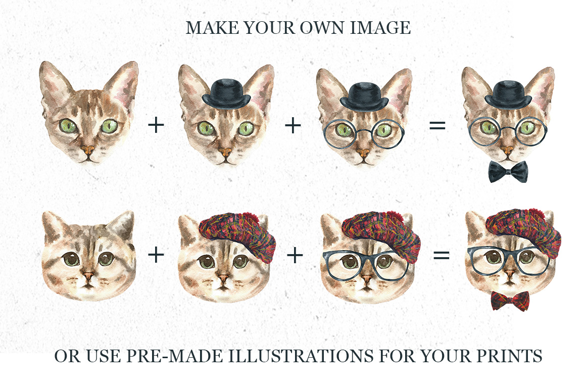 1160x772 Watercolor Cats.animal Creator - Watercolor Cat