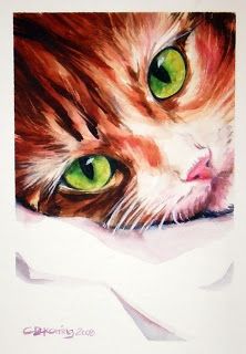 222x320 Christy Dekoning - Watercolor Cat Eyes